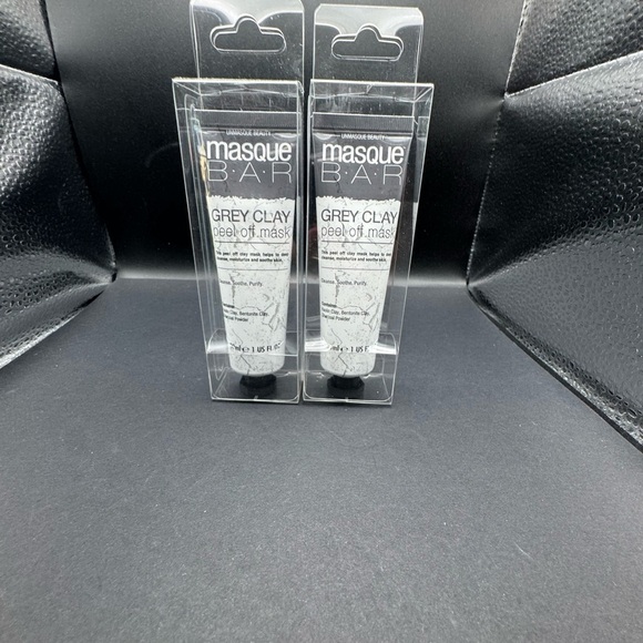 NWT Set of 2 Masque Bar Grey Clay Peel-Off Masks- travel size 1 oz each - Picture 5 of 7